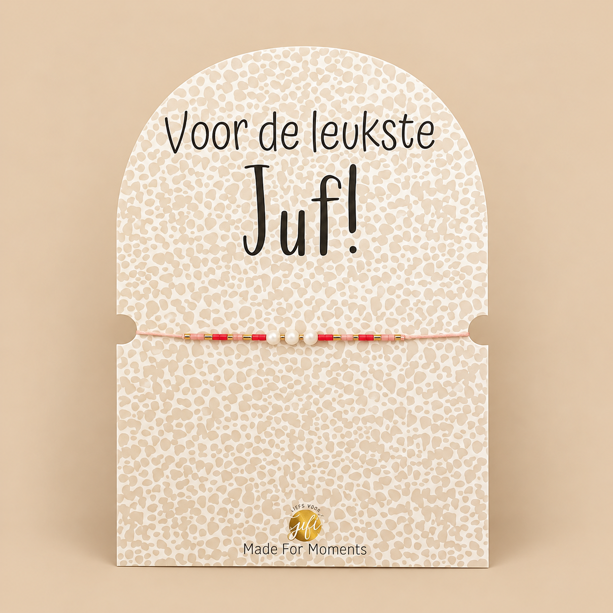 Armbandje - Voor de leukste Juf