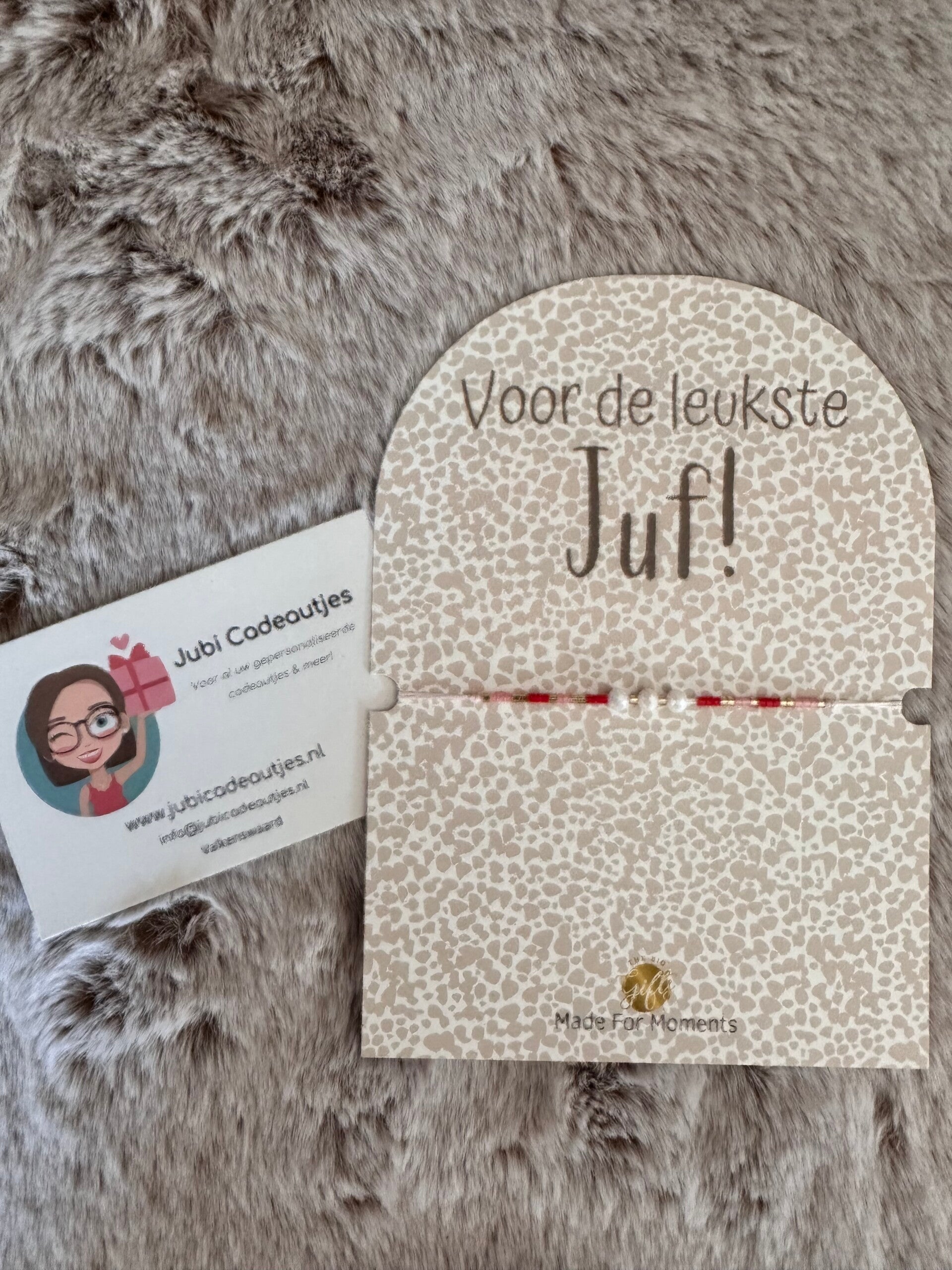 Armbandje - Voor de leukste Juf