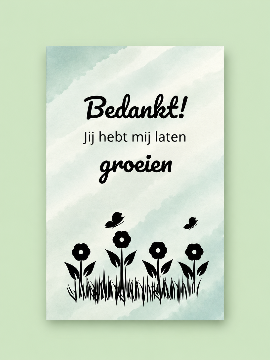Bedankkaartje - Groeien