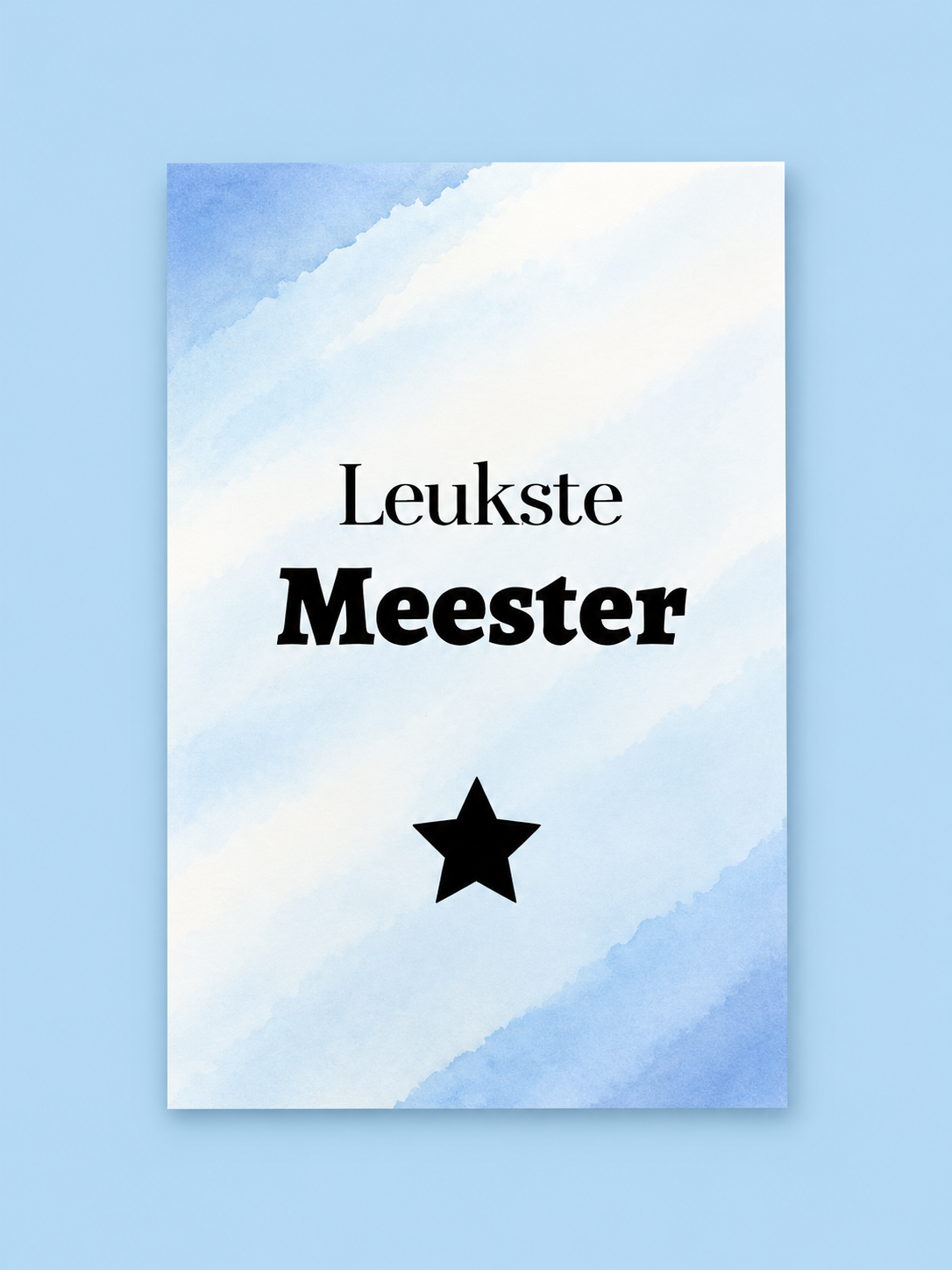 Bedankkaartje - Leukste Meester