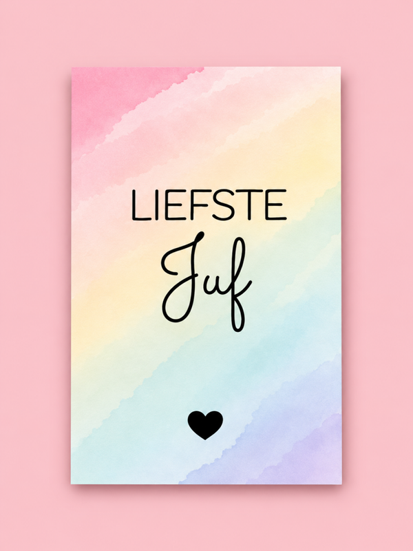 Bedankkaartje - Liefste Juf