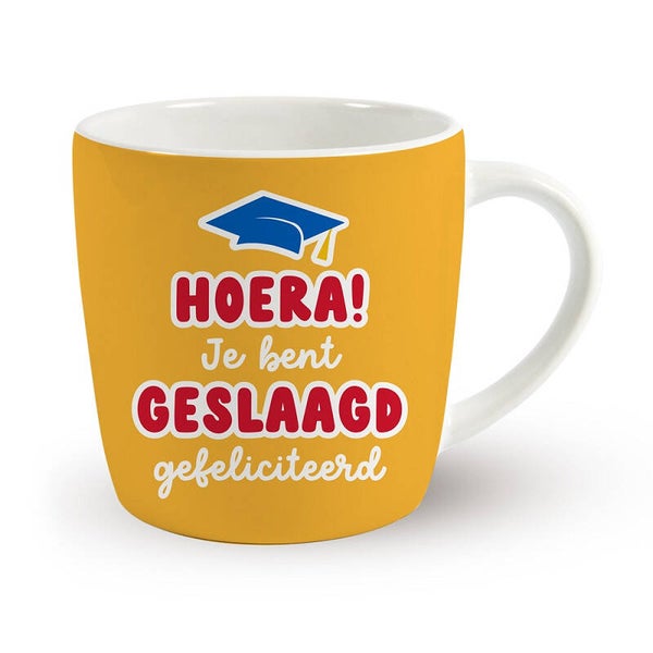 Geslaagd Mok - Hoera! Je bent geslaagd