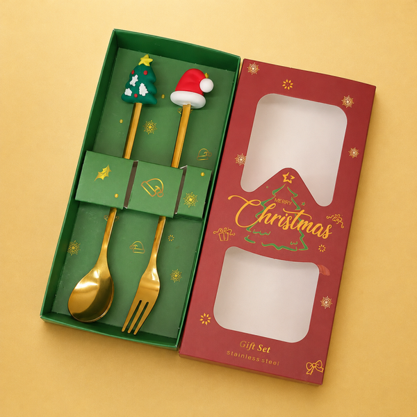 Kerstbestek - 2delig GROEN