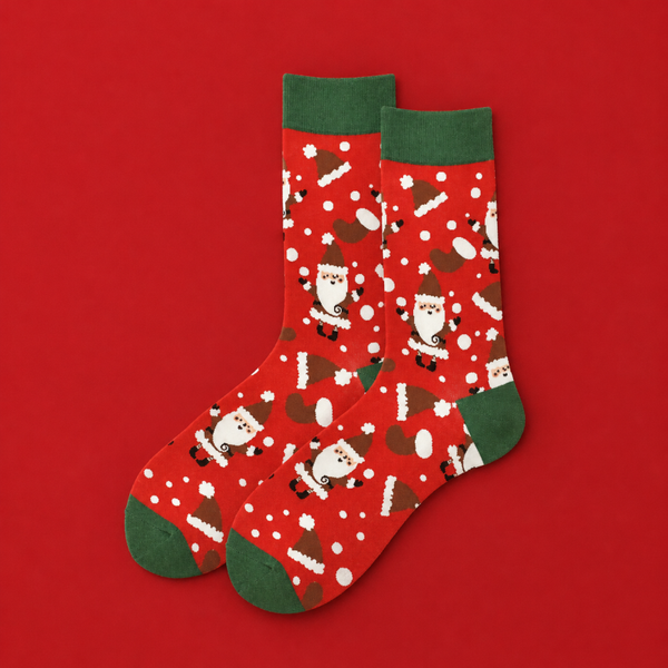 Kerstsokken  - Kerstmannen Rood