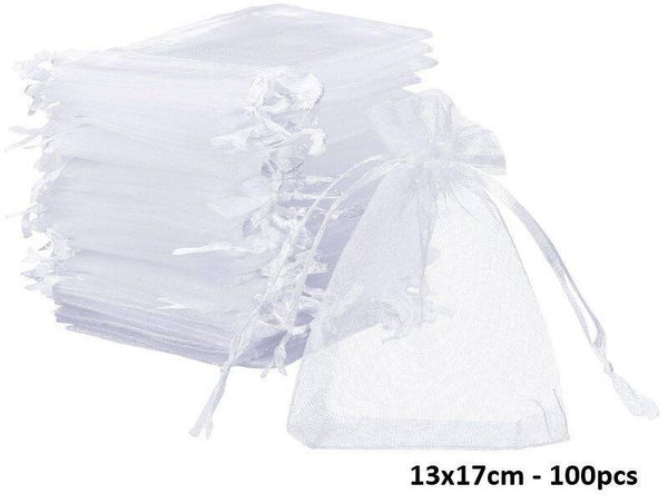 Organza zakjes WIT - 17x23cm