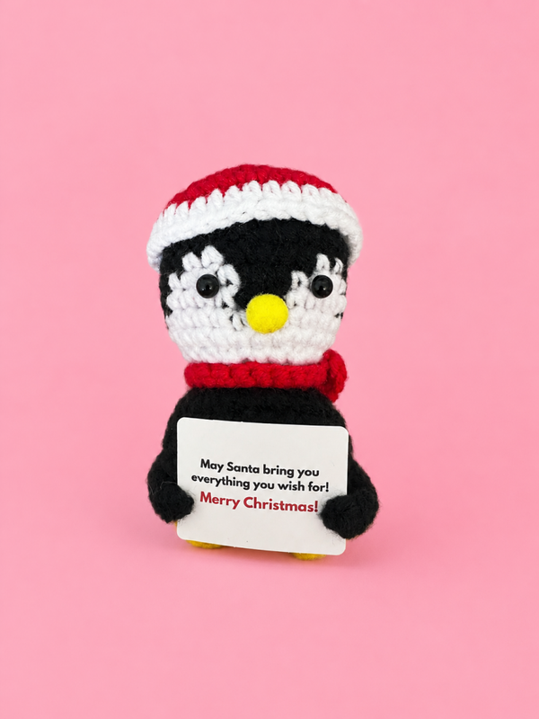 Positive Christmas Penguin - Positieve Kerstmis  Pinguin 11cm