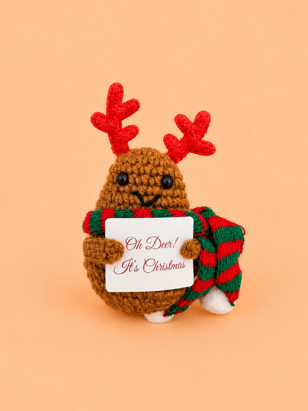 Positive Christmas Reindeer - Positieve Rendier  10cm