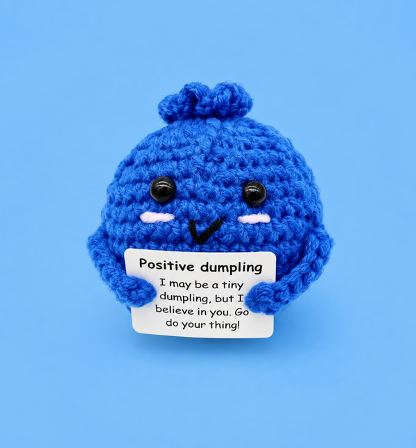 Positive Dumpling BLUE - Positieve Dumpling BLAUW 7cm