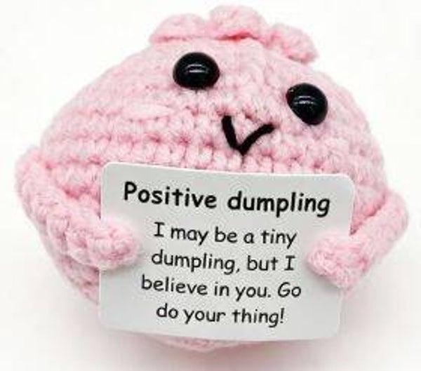 Positive Dumpling PINK - Positieve Dumpling ROZE 7cm