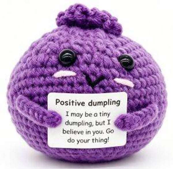 Positive Dumpling PURPLE - Positieve Dumpling PAARS 7cm