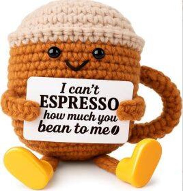 Positive Espresso - Positieve Koffie met voetjes 9cm