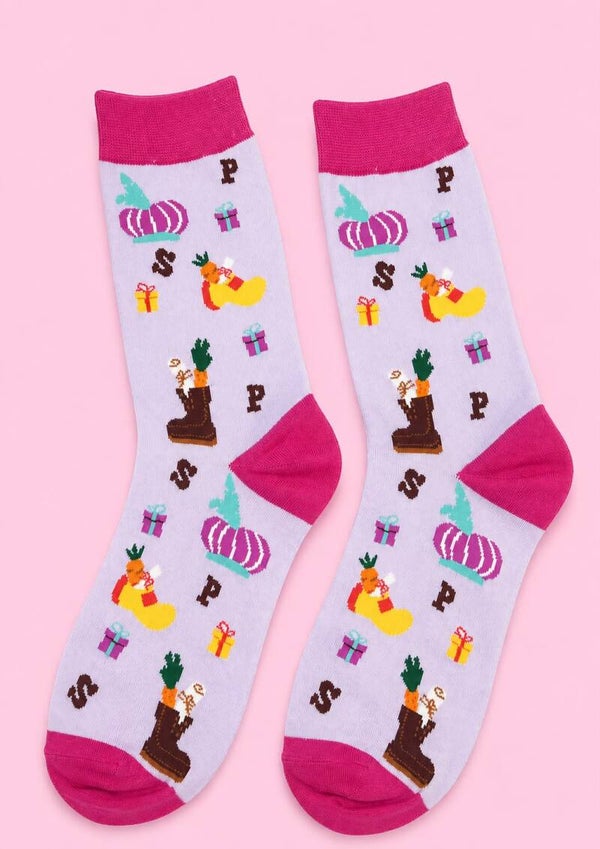 Sinterklaas sokken - Roze - Diverse maten
