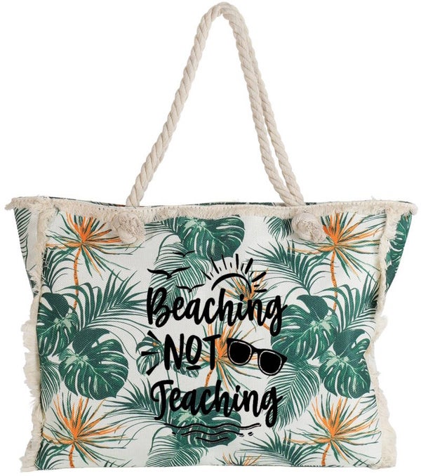 Strandtas Bladeren - Beaching not teaching