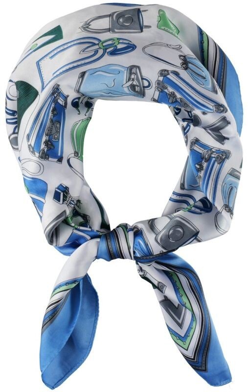 Zomersjaal 70x70cm - Accessoires Blauw