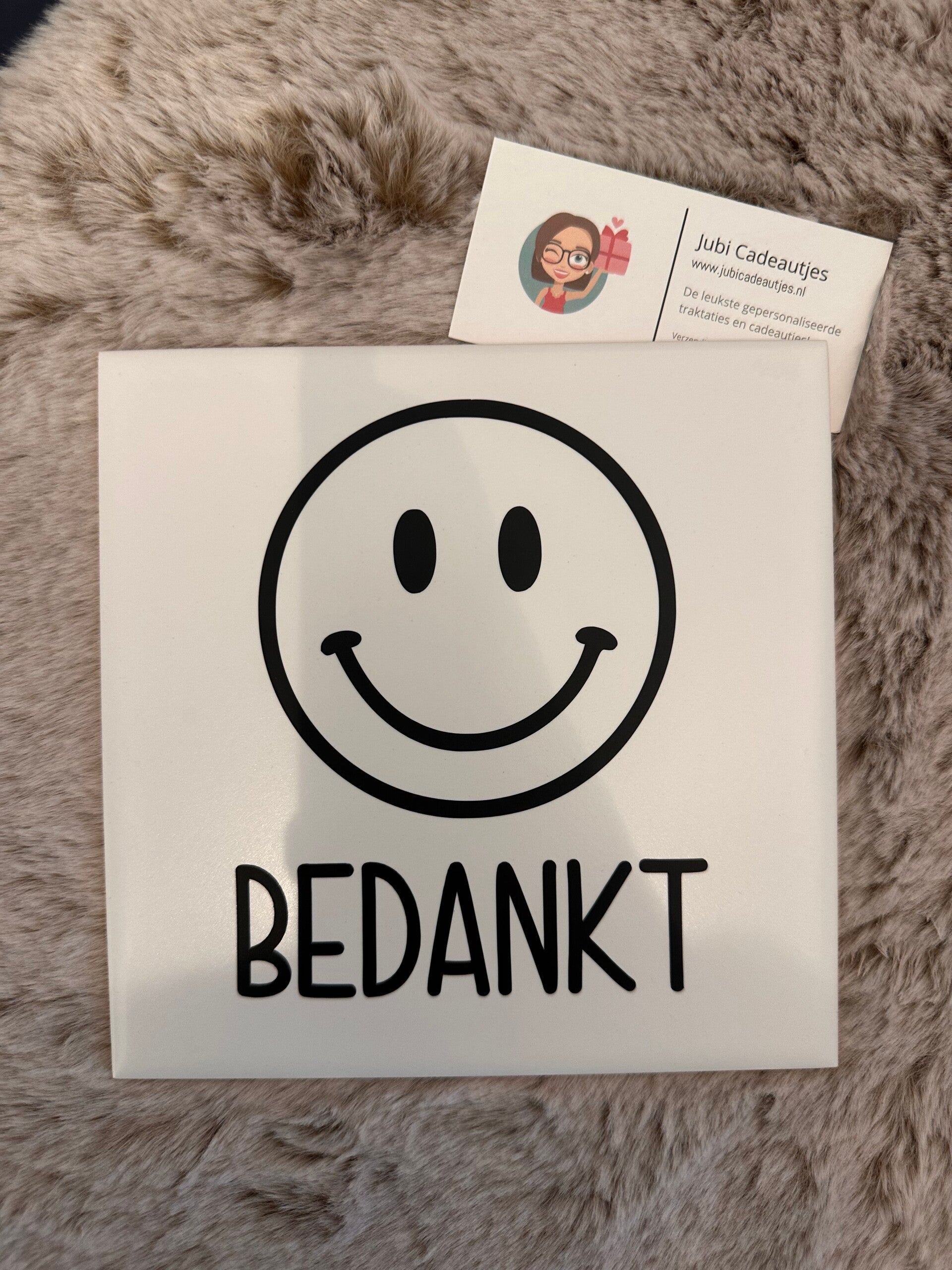 Tegeltje - Bedankt