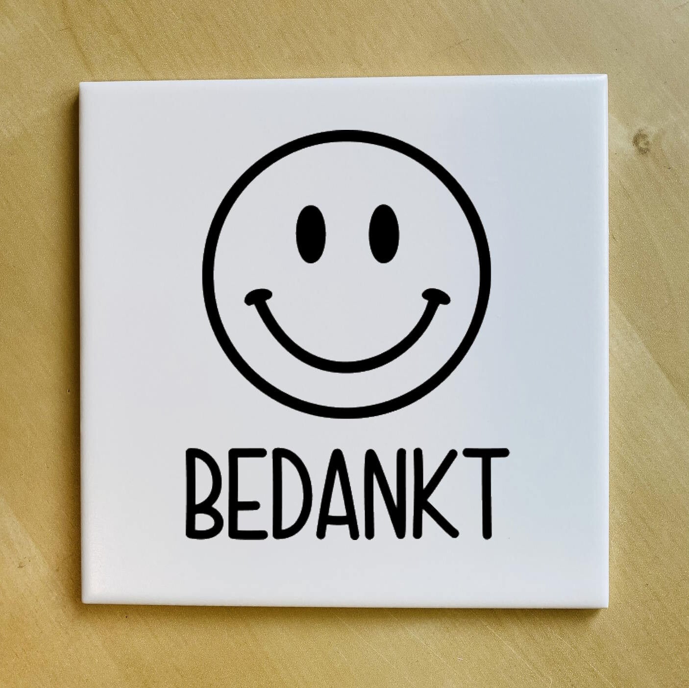 Tegeltje - Bedankt