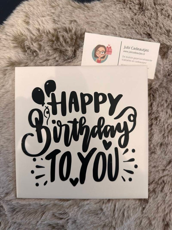 Tegeltje - Happy Birthday