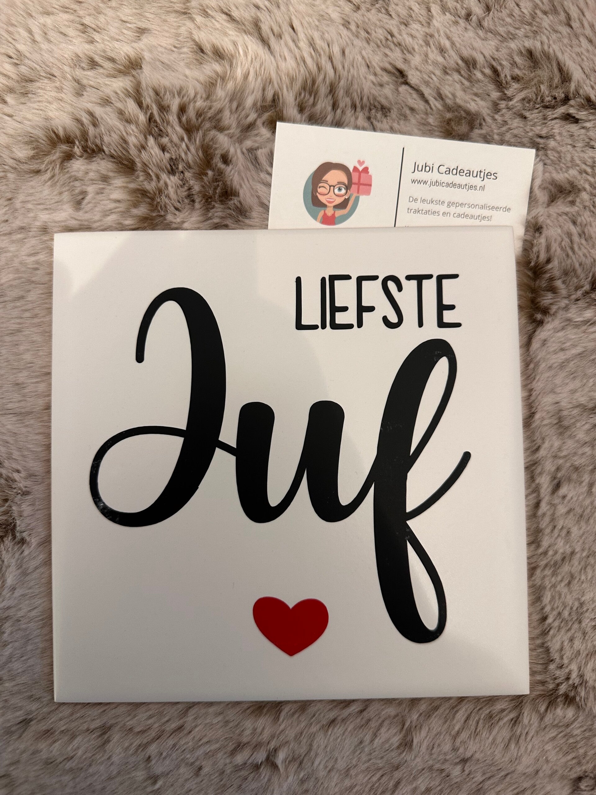 Tegeltje - Liefste Juf