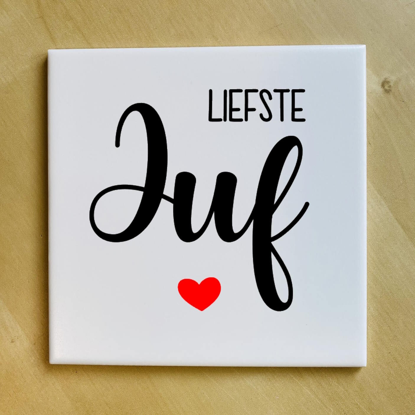 Tegeltje - Liefste Juf