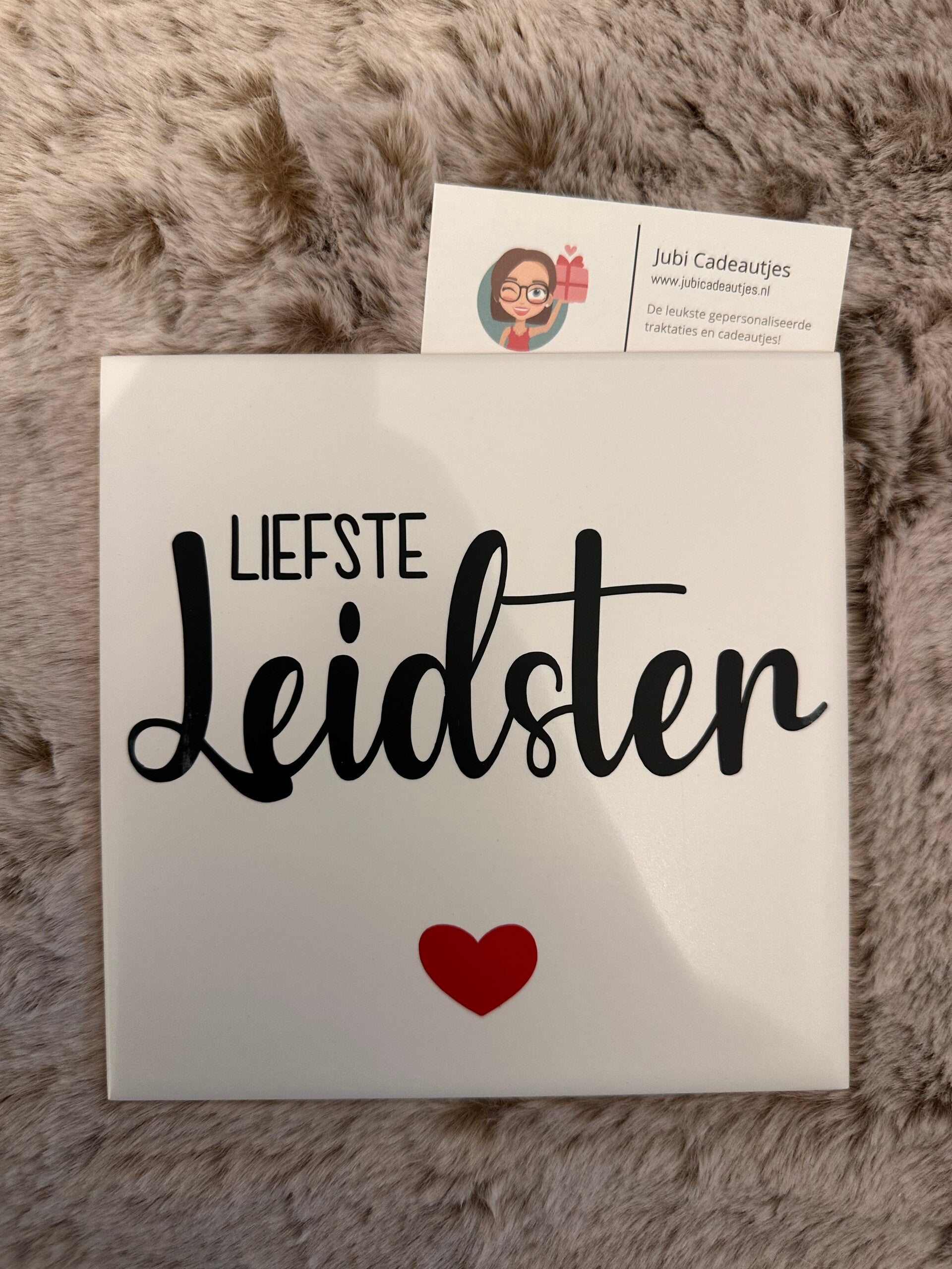 Tegeltje - Liefste Leidster