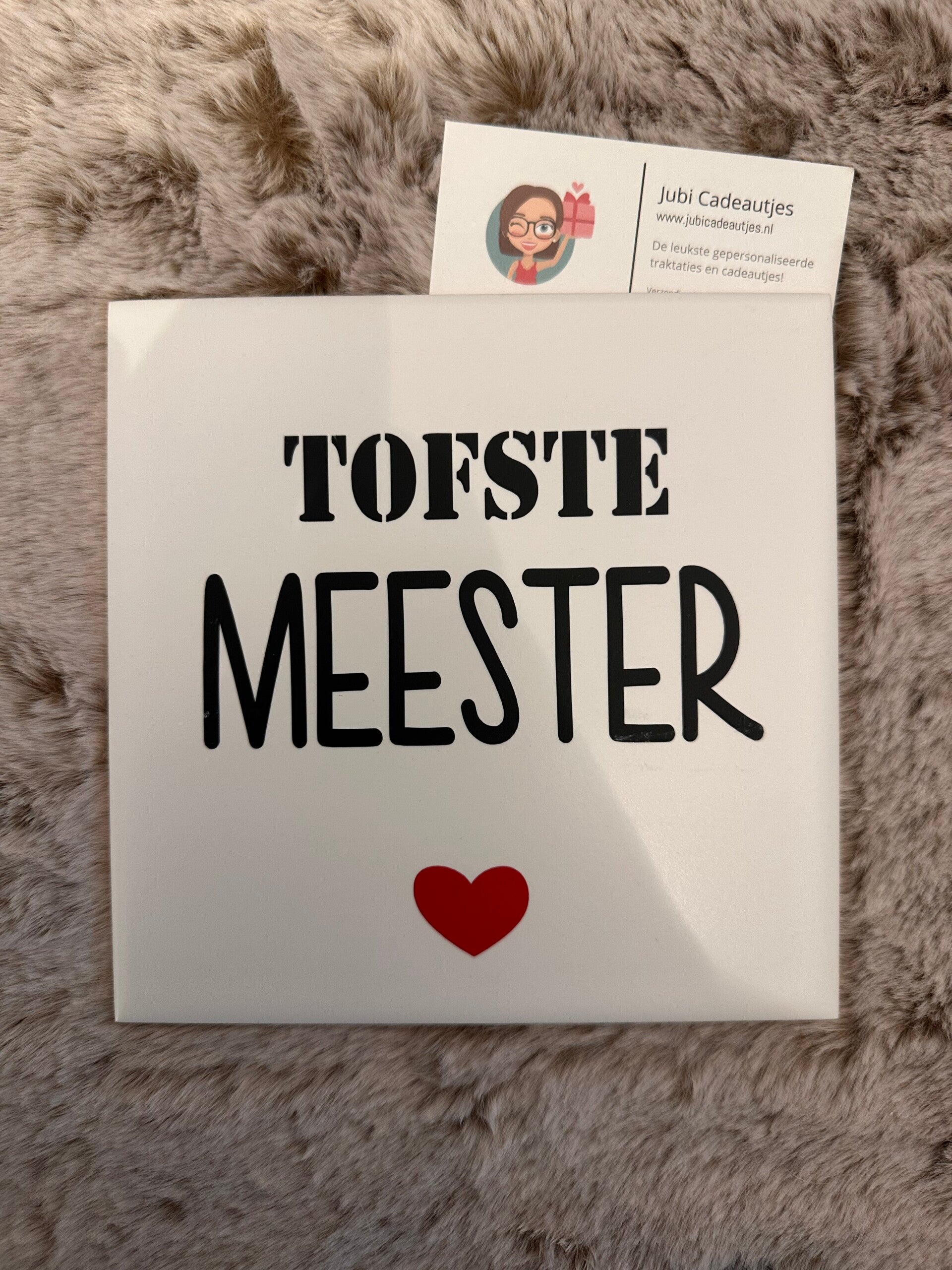 Tegeltje - Tofste Meester