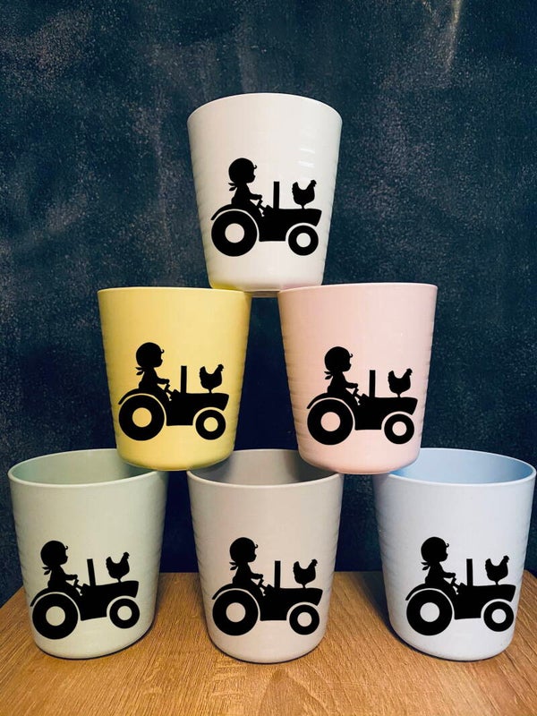 Beker Tractor Jongen - Met naam
