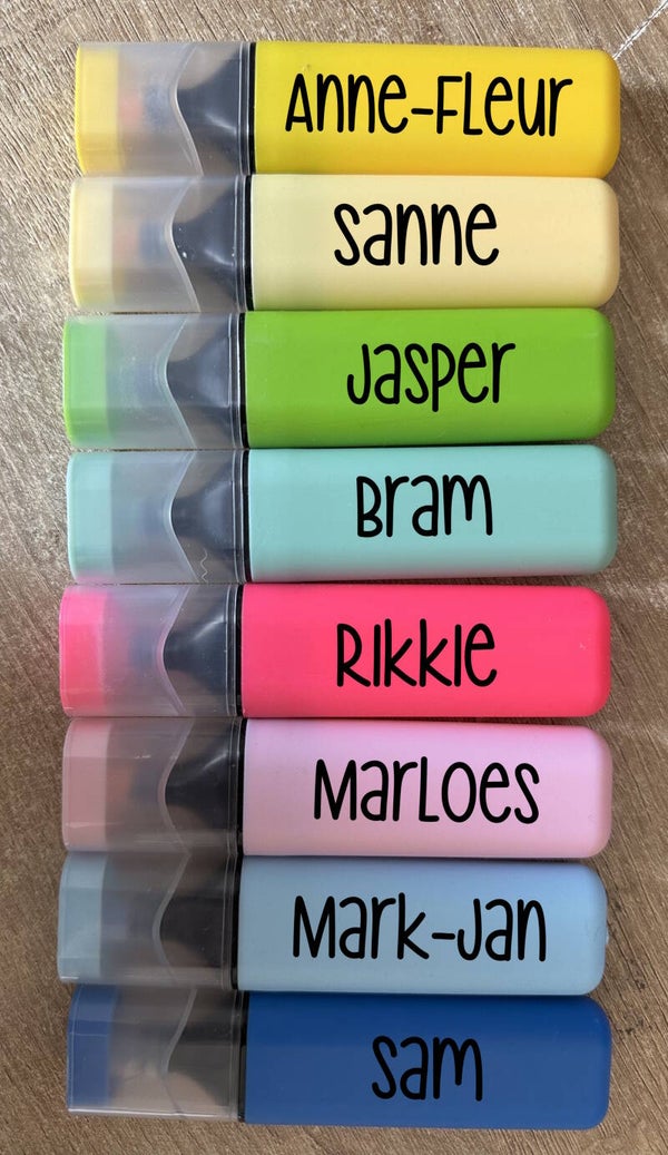 Traktatie - Marker met naam