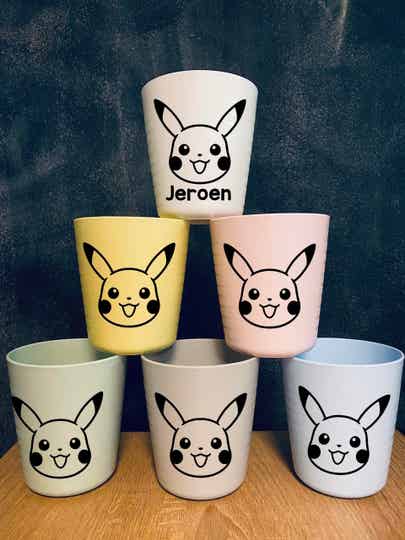 Beker Pikachu - Met naam