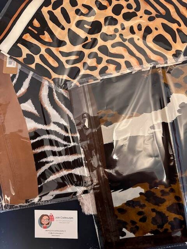 Musthaves Sjaaltjes Set (3 stuks) – Panterprint & Zebraprint