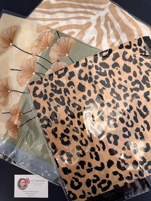 Musthaves Sjaaltjes Set (3 stuks) – Bloemen, Panter & Zebra
