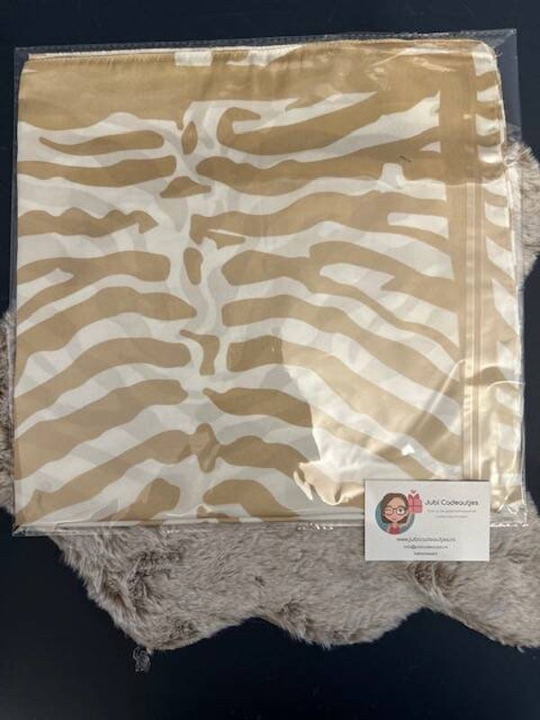 Musthaves Zomer Sjaal - Zebraprint Bruin/Wit