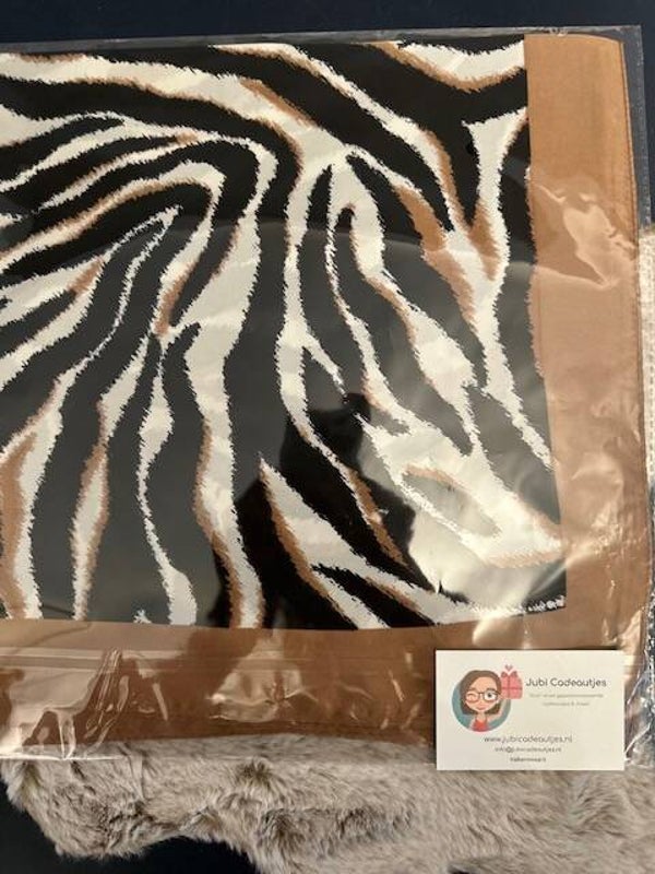 Musthaves Zomer Sjaal - Zebraprint Bruin/Zwart/Wit