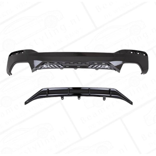 Diffuser - BMW G30 / G31 - M Performance look - Carbon look / Hoogglans zwart