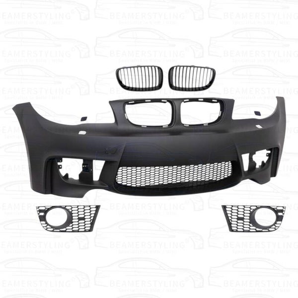 1M look voorbumper - BMW E81 E87 E82 E88 - Met SRA | 2004-2012