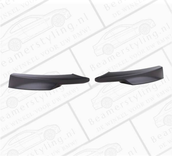 Splitters - BMW E90 LCI / E91 LCI - Voor M pakket voorbumper - Mat zwart | 08-13