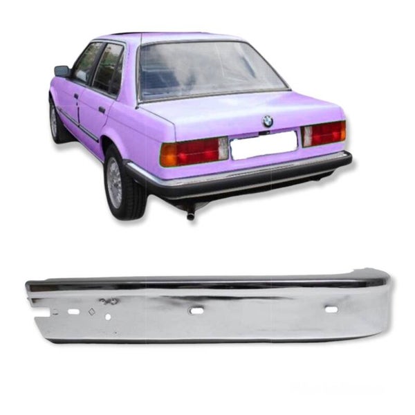 BMW 3 SERIE ACHTERBUMPER HOEK BUMPER LIJST LINKS CHROOM E30 1982-1987