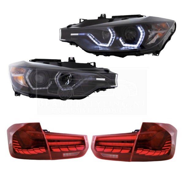 Pakket Deal V9 - BMW F30 Sedan | Koplampen H7 - OLED Achterlichten - 2011-2015