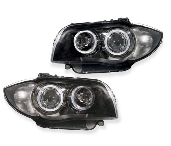 Angel Eyes Koplampen - BMW E81 / E87 / E82 / E88 - Depo Halogeen | 2004-2011