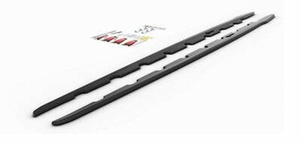 Side skirt extensions V2 - BMW F40 - Hoogglans zwart - Maxton Design