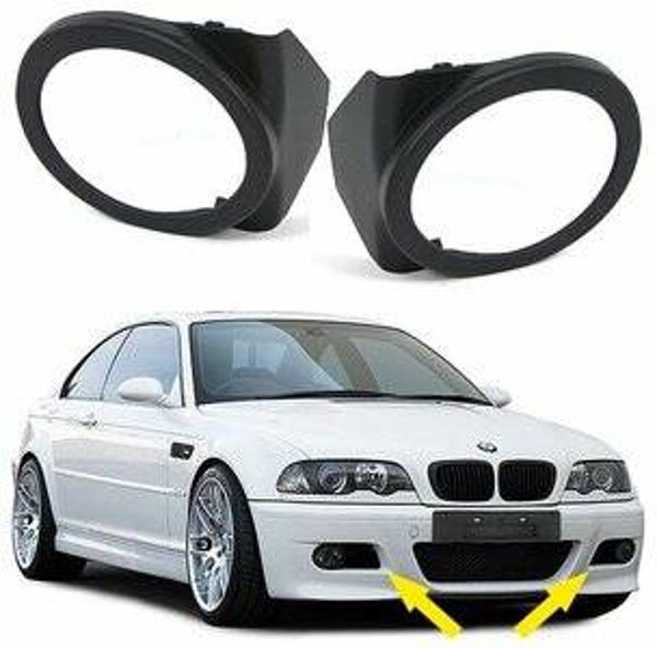 BMW 3 SERIE MISTLAMP COVERS ORIGINEEL BMW M3 VOORBUMPER E46