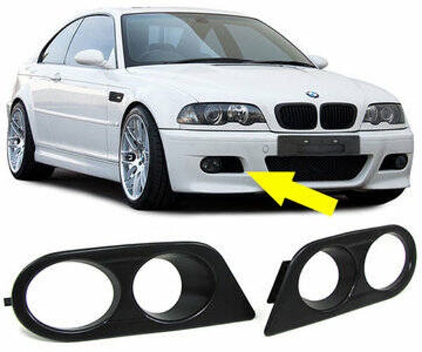Mistlamp covers - BMW E46 - Mat zwart | 98-07