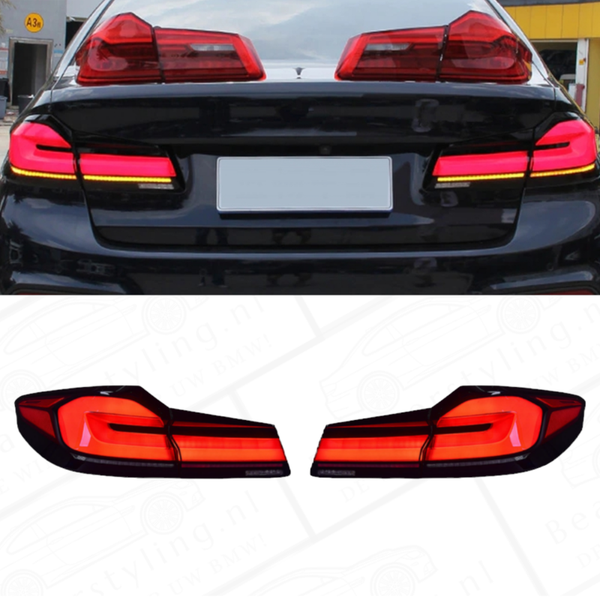 Full LED Achterlichten - BMW G30 Sedan 17-20 - LCI Look - Smoke/Rood