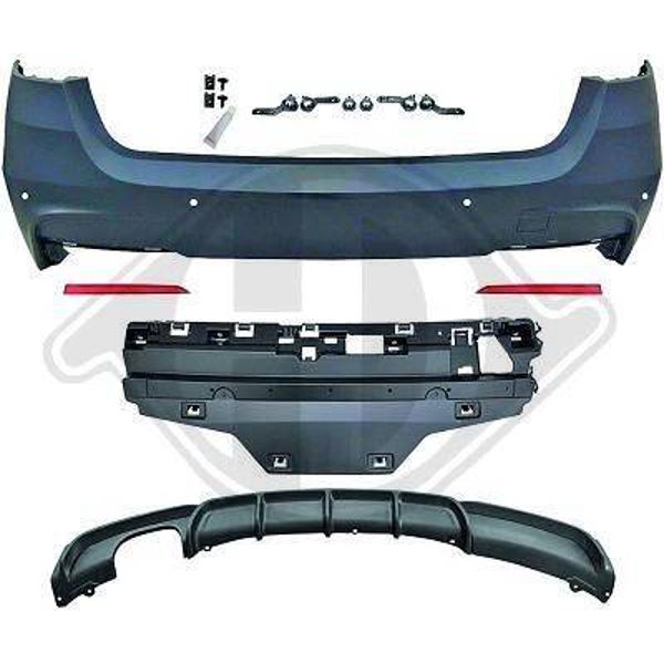 ACHTERBUMPER M PERFORMANCE PAKKET LOOK MET PDC BMW 3 SERIE F31 TOURING