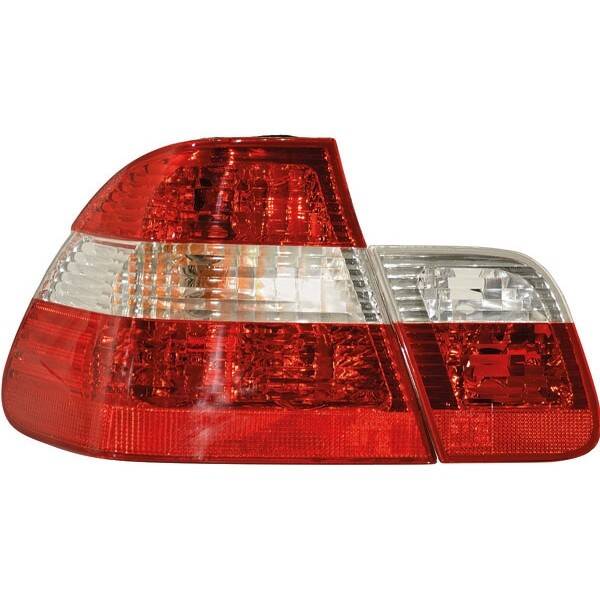 Achterlichten - BMW E46 Sedan - Rood/Wit | 98-01
