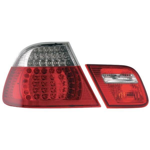 LED Achterlichten - BMW E46 Cabrio - Rood/Wit - Facelift Design | 00-03