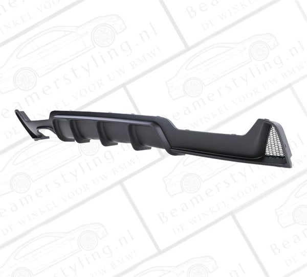 Diffuser - BMW F32 / F33 / F36 - Performance look - Mat zwart