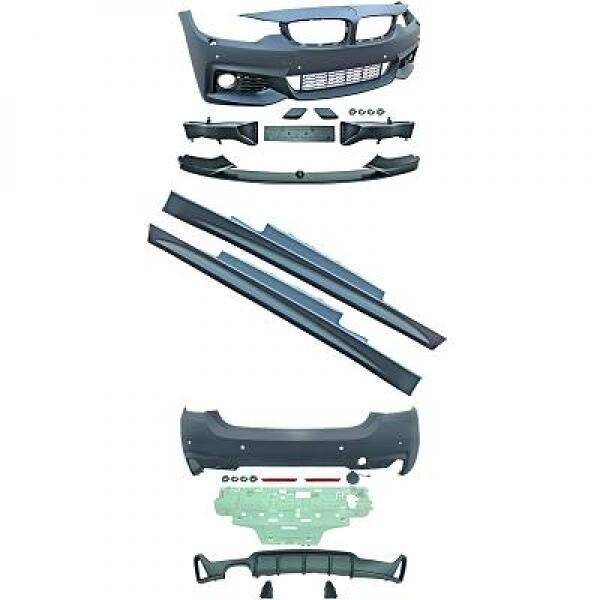 Bumper pakket - BMW 4 Serie F32 / F33 - M Performance look - Met PDC | 13-17
