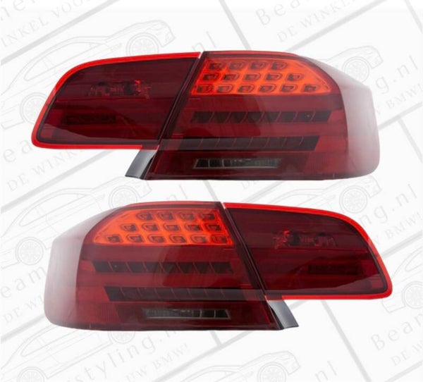BMW E92 COUPÉ ACHTERLICHTEN SMOKE LED BAR LCI LOOK 2006-2010