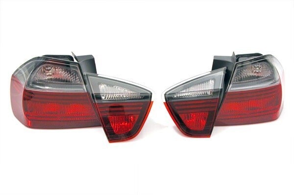 Achterlichten - BMW E90 Sedan - Blackline - Rood/smoke - TYC | 2005-2008