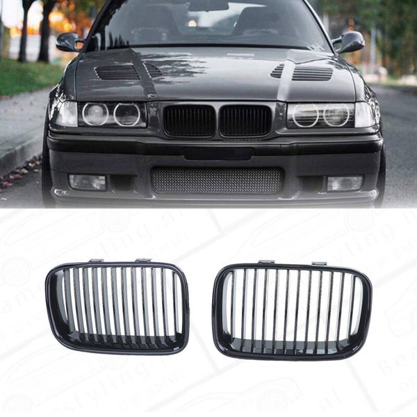 Nieren - BMW E36 - Hoogglans zwart | 1991-1996